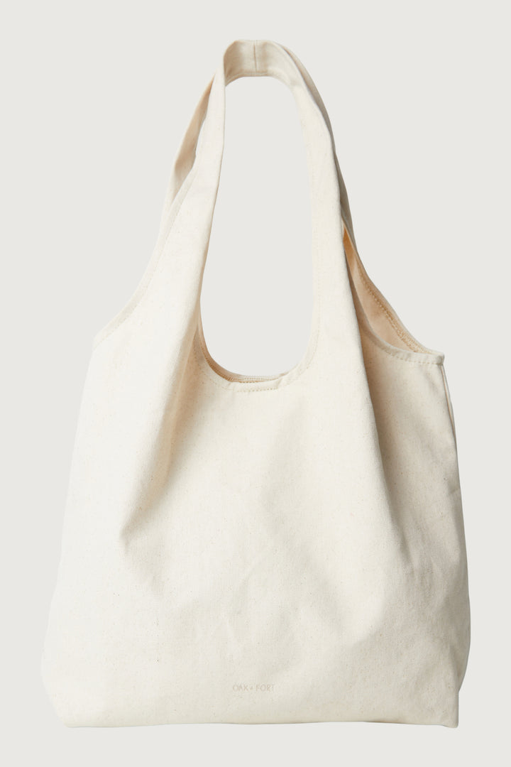 CASUAL CANVAS TOTE in NATURAL — alternate angle