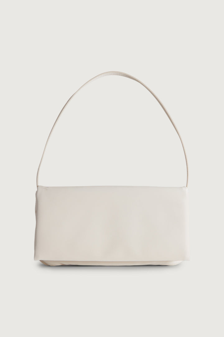 PUFFY NYLON SHOULDER BAG in Cream — alternate angle
