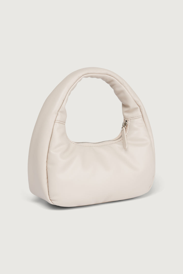 SMALL PADDED HANDBAG in Oatmeal — alternate angle