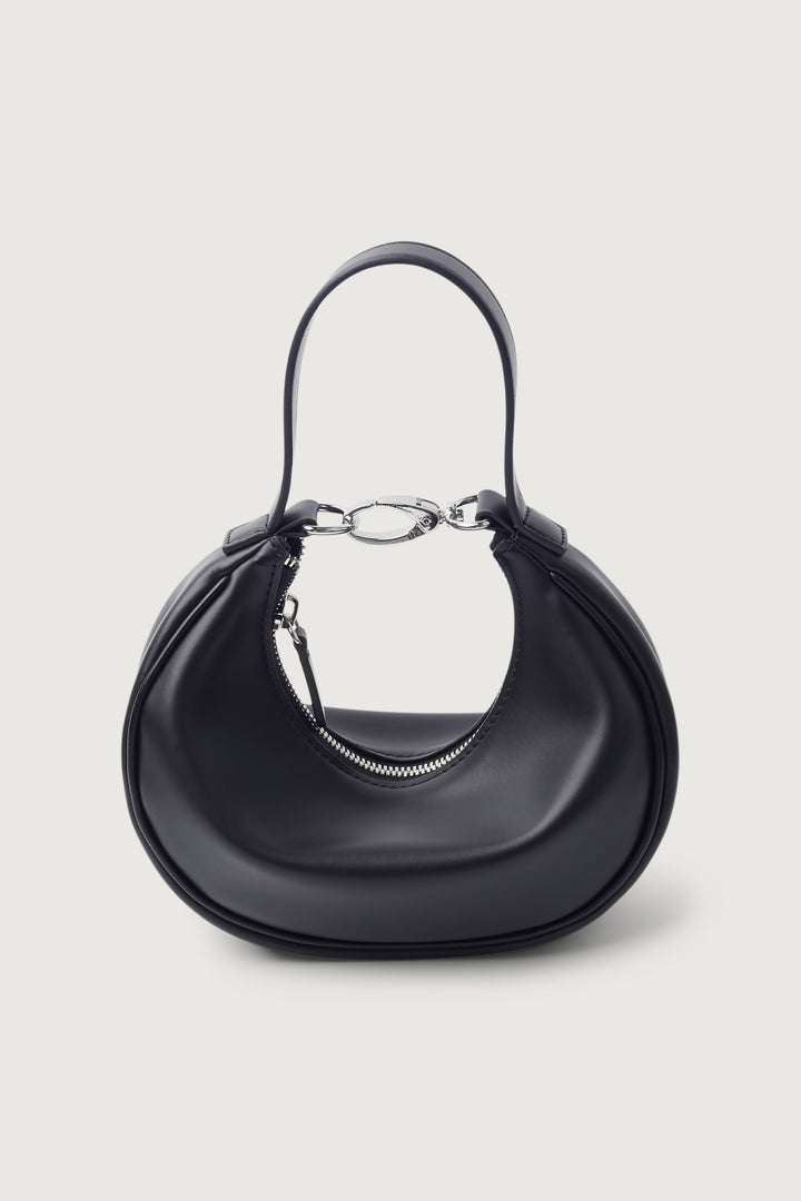 MINI CRESCENT HANDBAG in Black — alternate angle