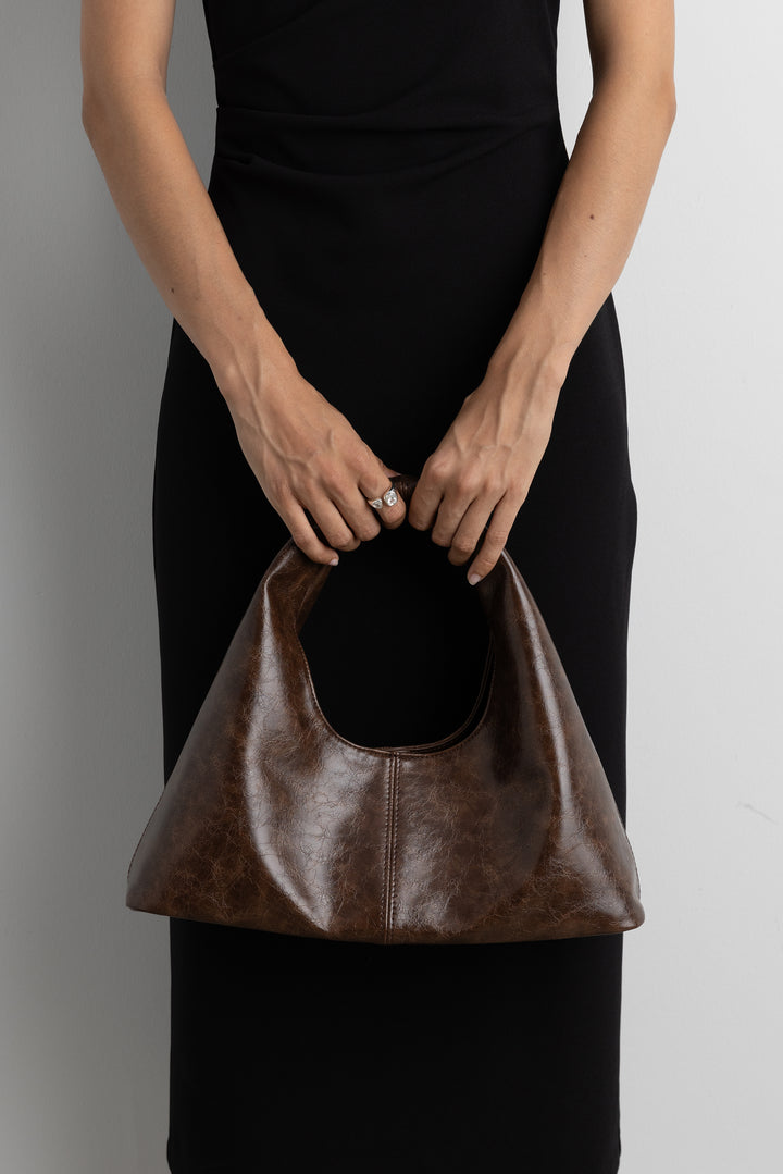 DEMI SHOULDER BAG in Espresso — alternate angle