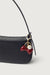 Bow and pearl bag charm in red — main image