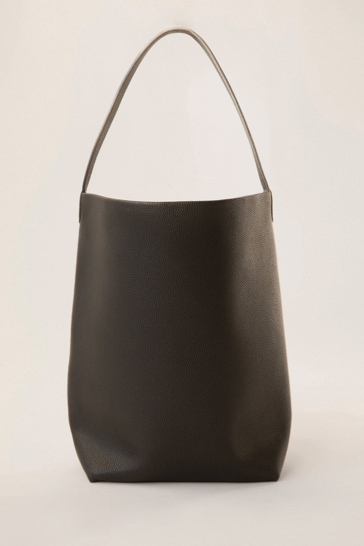 AMELIA LEATHER TOTE BAG in Black — alternate angle