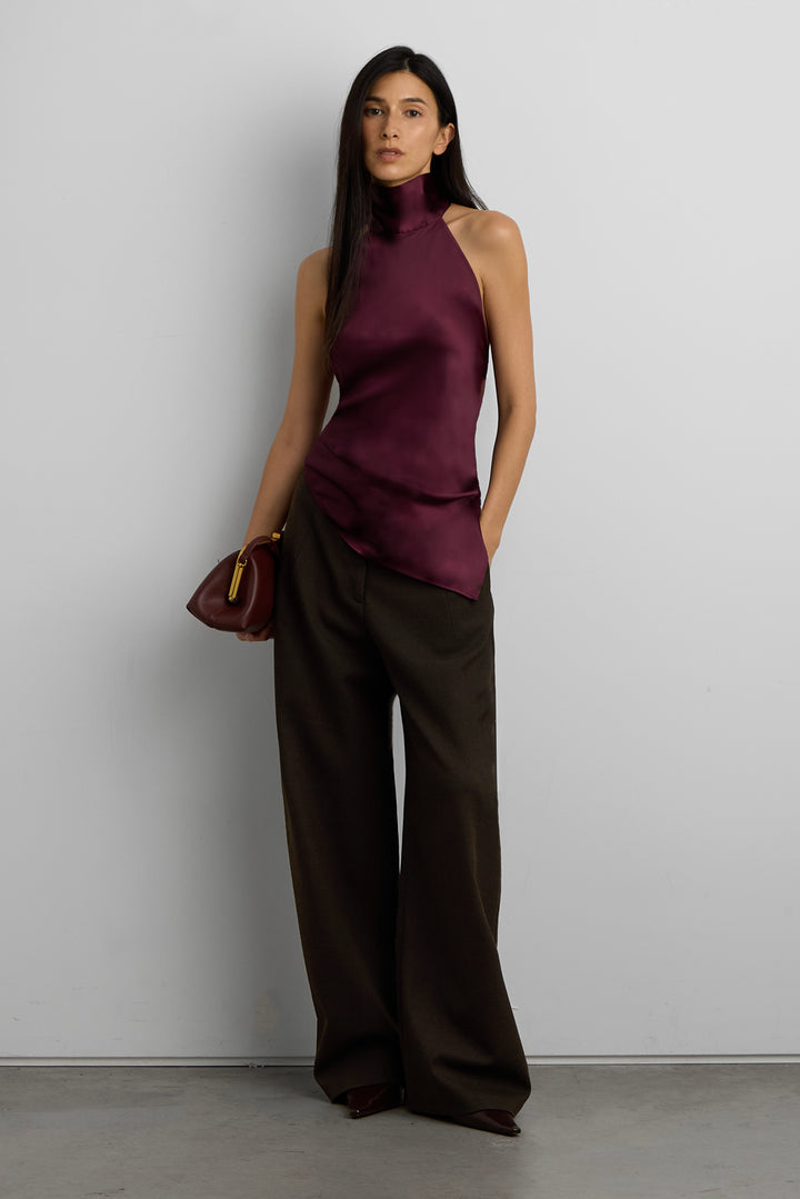 BAGUETTE CLASP BAG in BORDEAUX — alternate angle