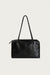 Croc inspired shoulder bag in black — main image