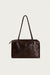 Croc inspired shoulder bag in brown — main image