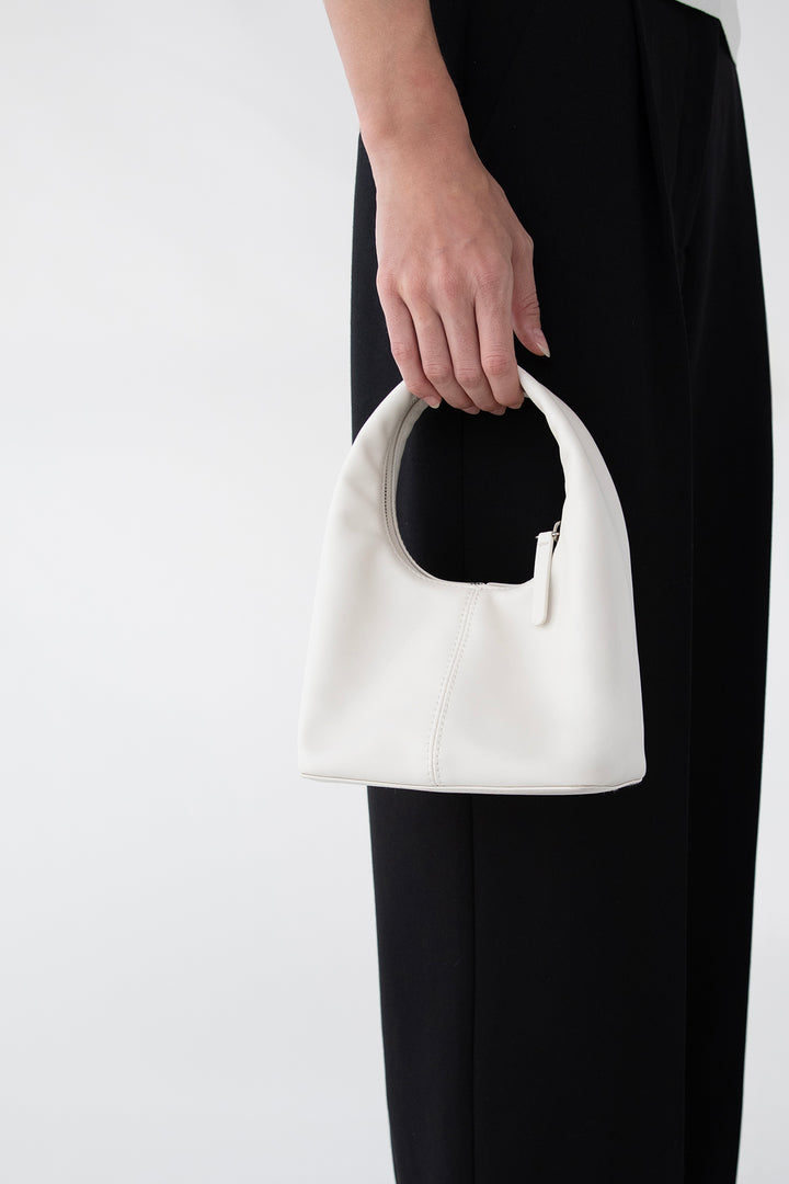 ZIP AROUND MINI BAG in White — alternate angle