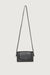 Square flap crossbody bag in black — main image