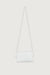 Square flap crossbody bag in white — main image