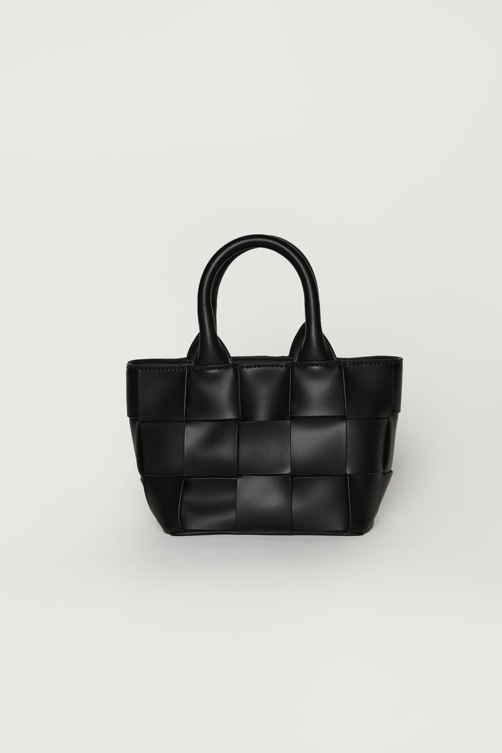 WOVEN MINI BAG in Black — alternate angle
