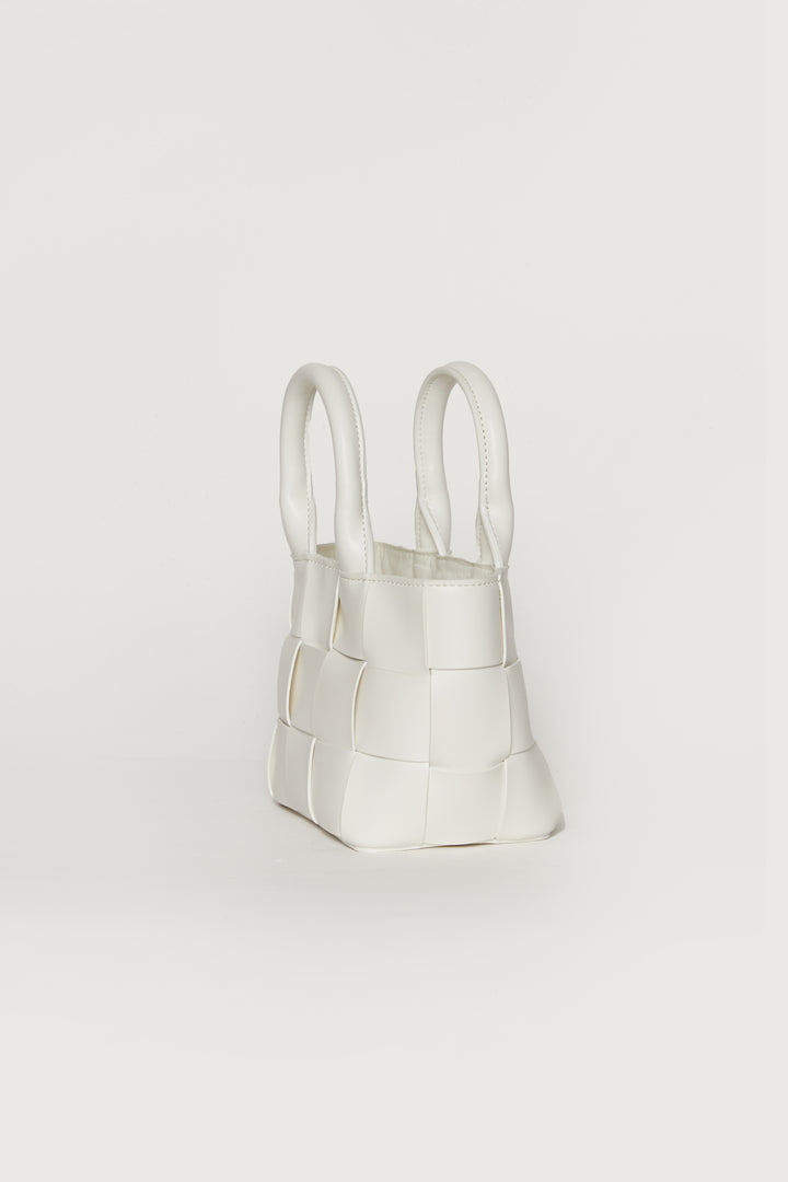 WOVEN MINI BAG in Cream — alternate angle