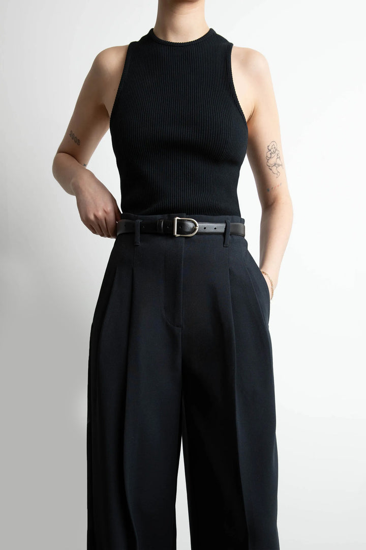 SLIM BELT in Black — alternate angle