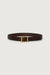 Tailored belt in brown antique gold — main image