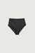 High-rise bikini bottom in black — main image