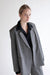 Oversized blazer in gunmetal — main image