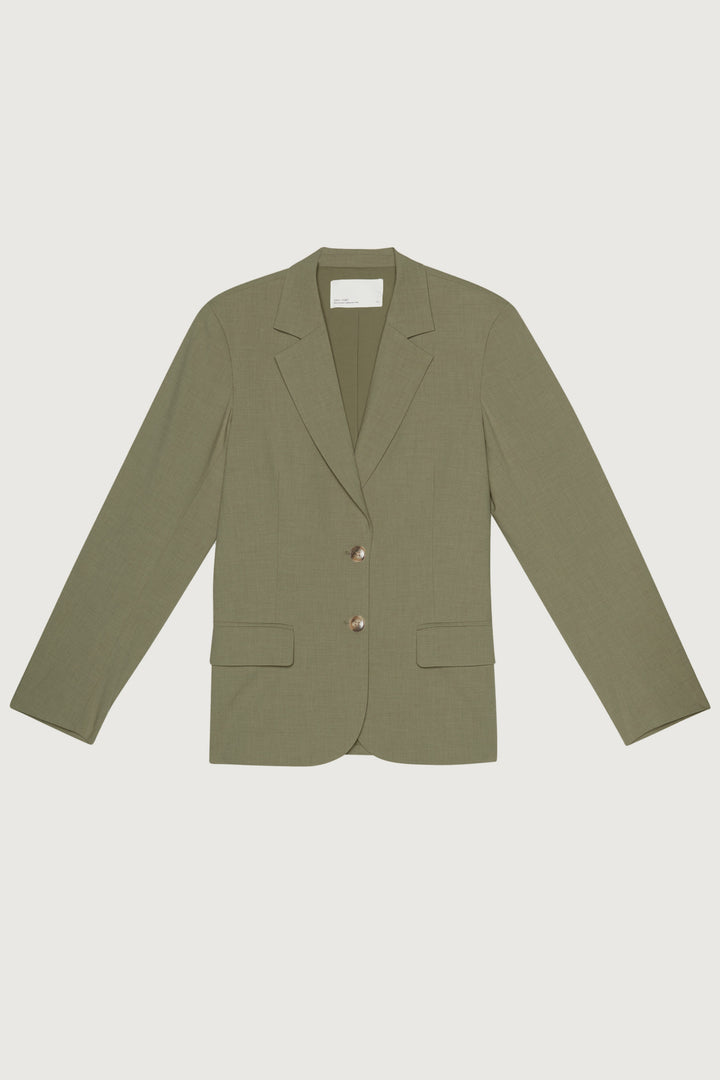 RELAXED FIT BLAZER in MOSS — alternate angle