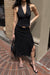 Halter suiting vest in black — main image