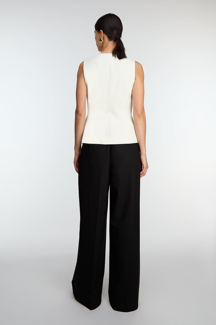 BUTTON FRONT SUITING VEST