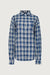 Relaxed vintage plaid shirt in blue plaid — main image