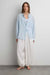 Oversized single pocket shirt in blue — main image