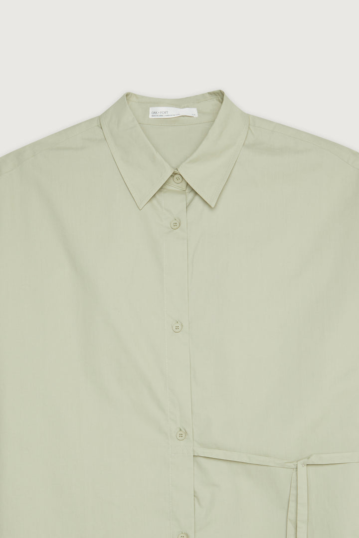 OVERSIZED BUTTON SHIRT in Alfalfa — alternate angle