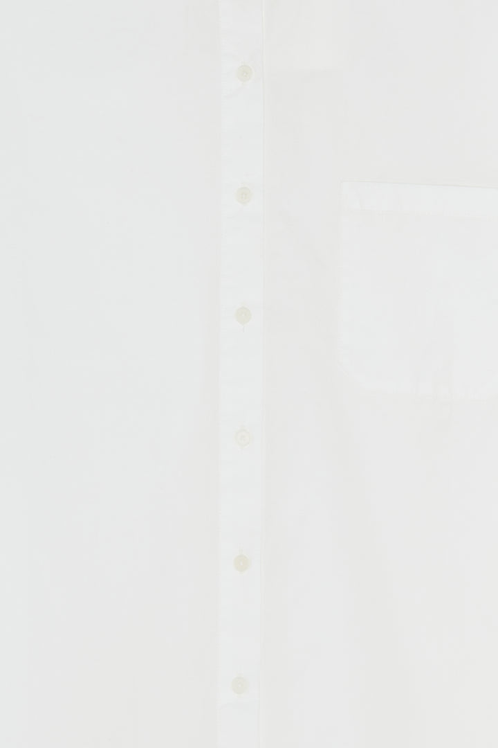 OVERSIZED POPLIN SHIRT in White — alternate angle