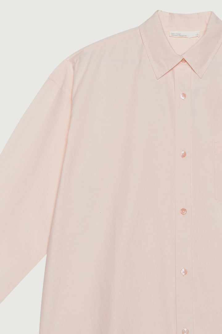 COTTON POPLIN SHIRT in Marys Rose — alternate angle