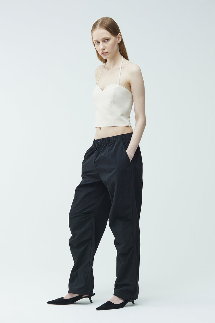 SWEETHEART NECKLINE TOP in Oatmeal — alternate angle