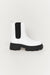 Chunky sole chelsea boot in white — main image
