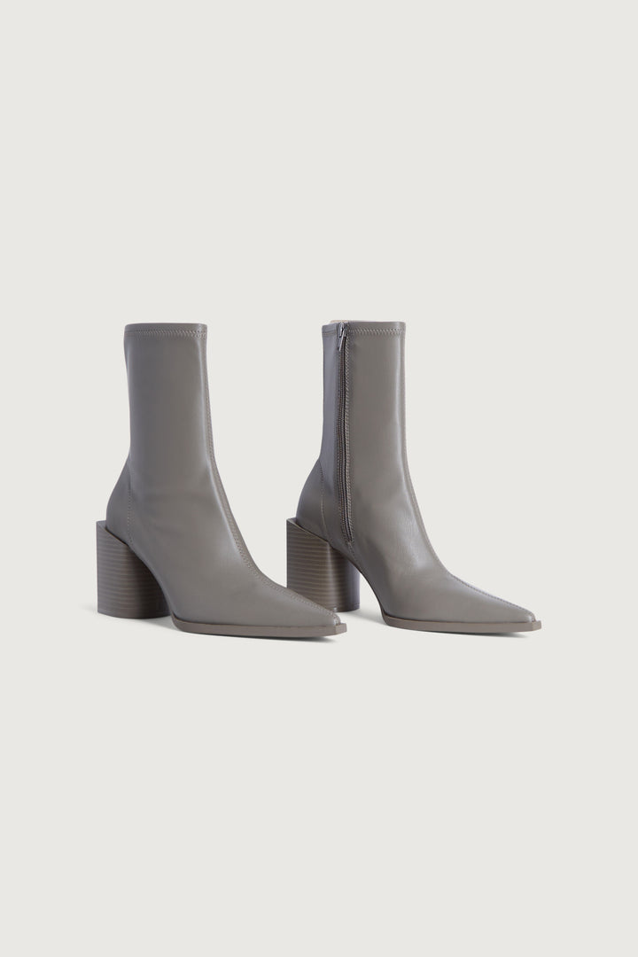 POINTED TOE ANKLE BOOT in Asphalt — alternate angle