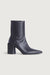 Pointed toe ankle boot in black — main image