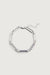 Oval link chain bracelet in silver — main image