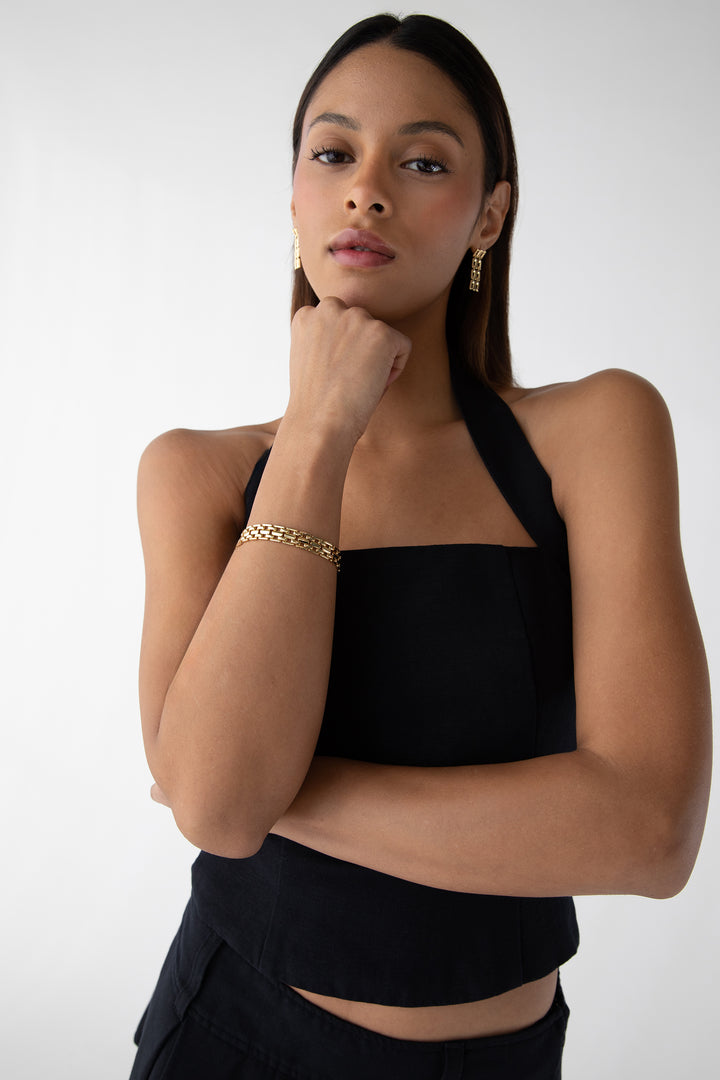 PANTHER LINK BRACELET in Gold — alternate angle