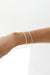 Minimal bracelet set in silver — main image