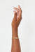 Zirconia curb bracelet in gold — main image