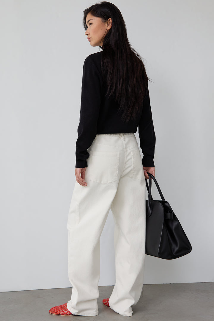 BUTTON UP CARDIGAN in Black — alternate angle