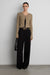 Cropped long sleeve cardigan in taupe — main image