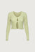 Lightweight knit cardigan in light green — main image