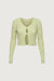 Lightweight knit cardigan in light green — main image