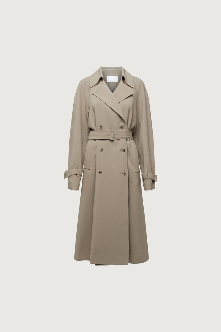 OVERSIZED TRENCH COAT in Brindle — alternate angle