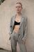 Suiting blazer in dark silver sage — main image