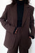 Oversized blazer in coffee bean — main image