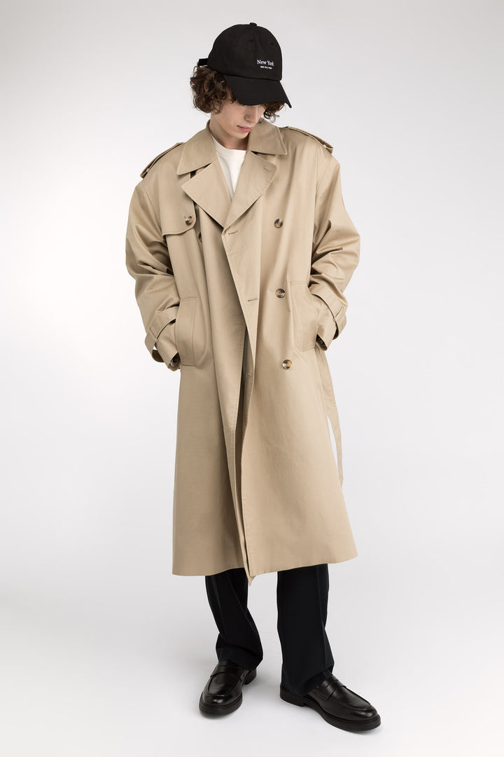 WATER REPELLENT COTTON TRENCH COAT in Trench Coat — alternate angle