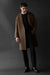 Double-faced wool blend coat in elmwood — main image