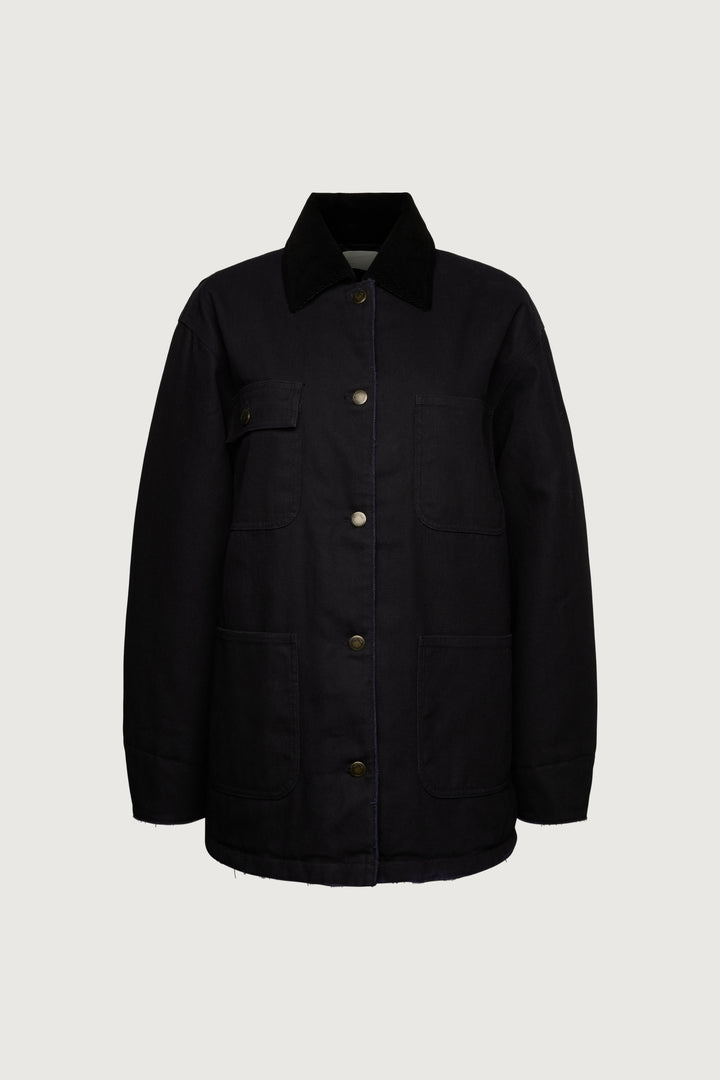 WATER RESISTANT CHORE JACKET in Navy Blazer — alternate angle