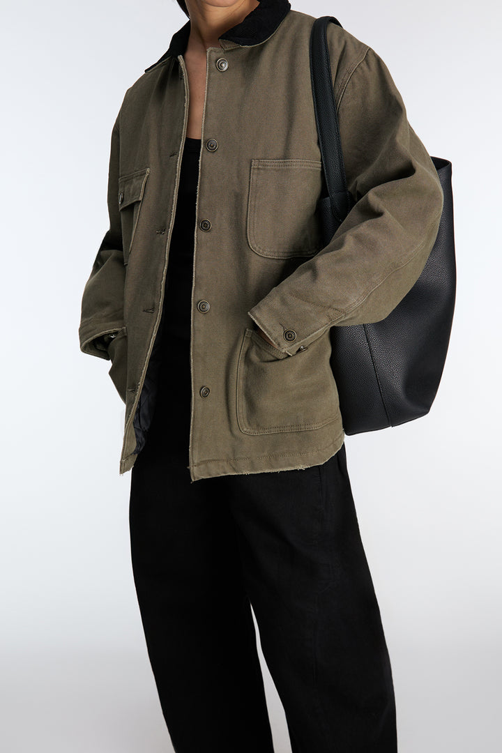 CHORE JACKET in Dark Olive — alternate angle