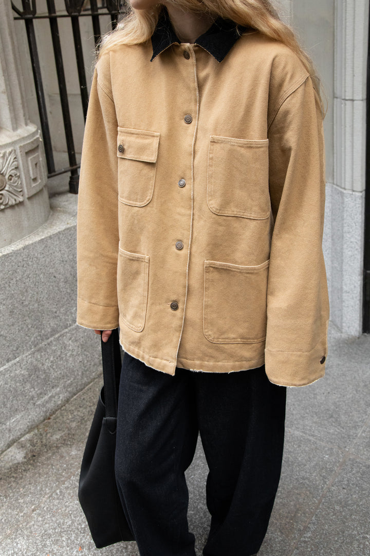 CHORE JACKET in Khaki — alternate angle