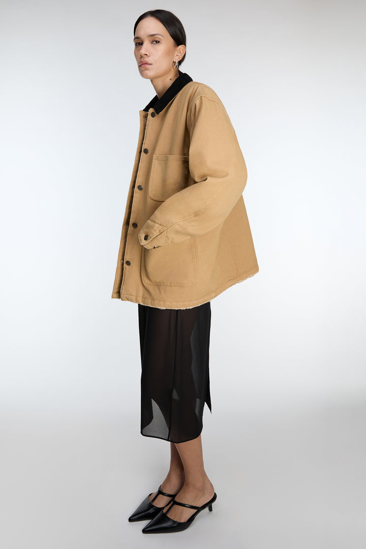 CHORE JACKET in Khaki — alternate angle