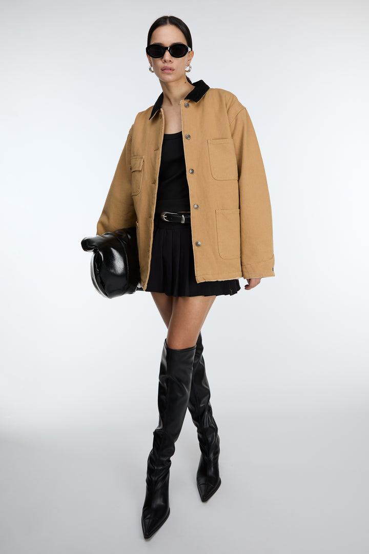 CHORE JACKET in Khaki — alternate angle