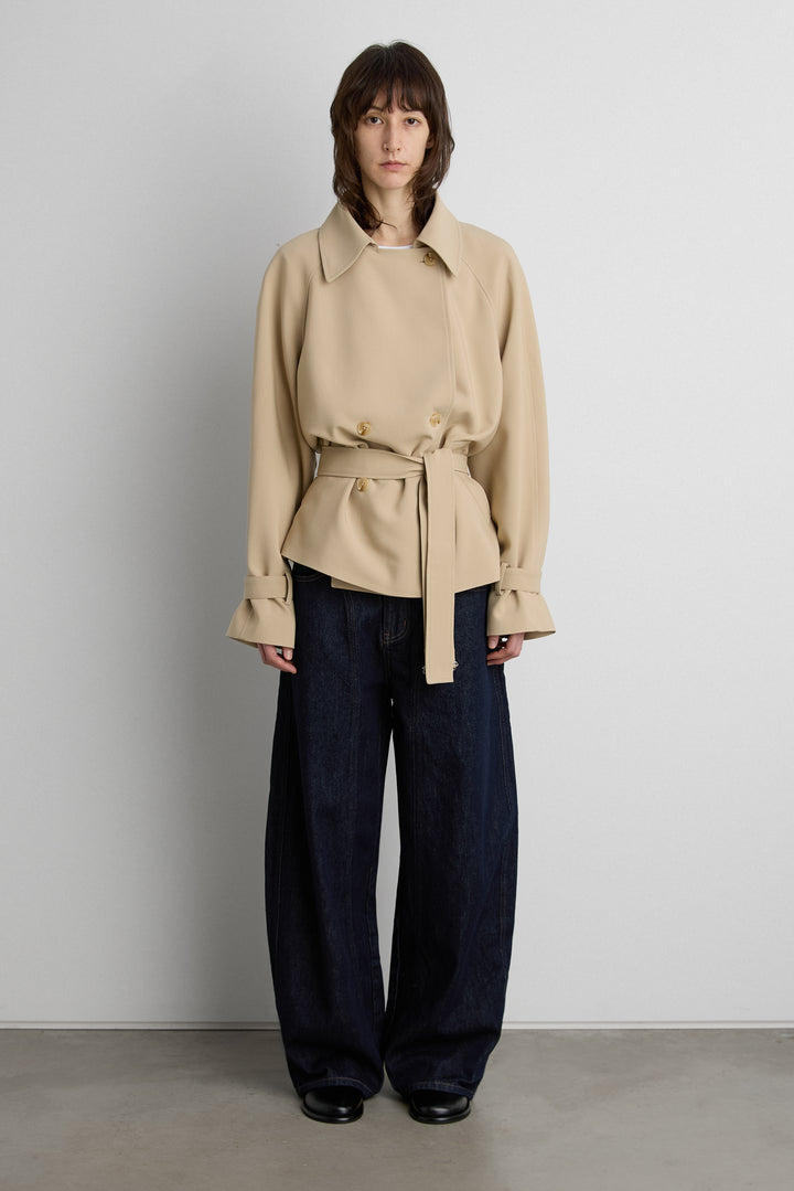 SHORT OVERSIZED TRENCH COAT